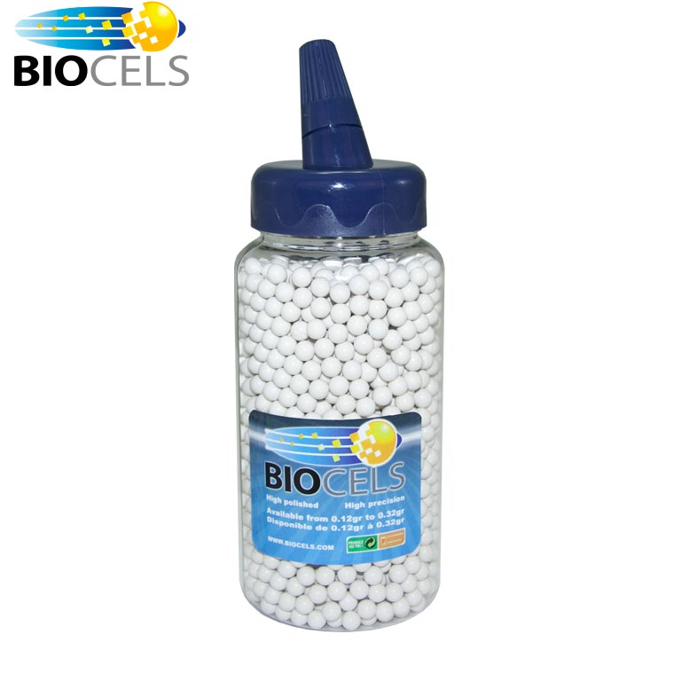BIOCELS - BIO-Dégradable 0.15g bottle 2000 bbs (white)