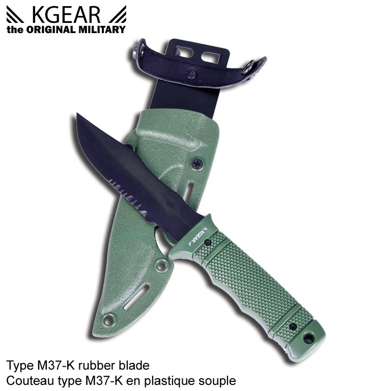 Kgear - Type M37-K rubber blade - Couteau type M37-K en plastique souple - OD