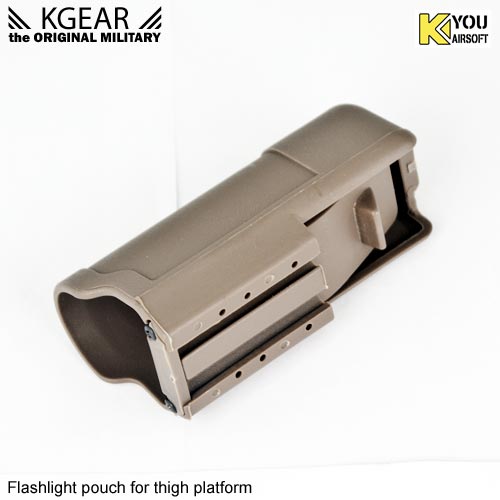 Kgear - Flashlight pouch for thigh platform - TAN