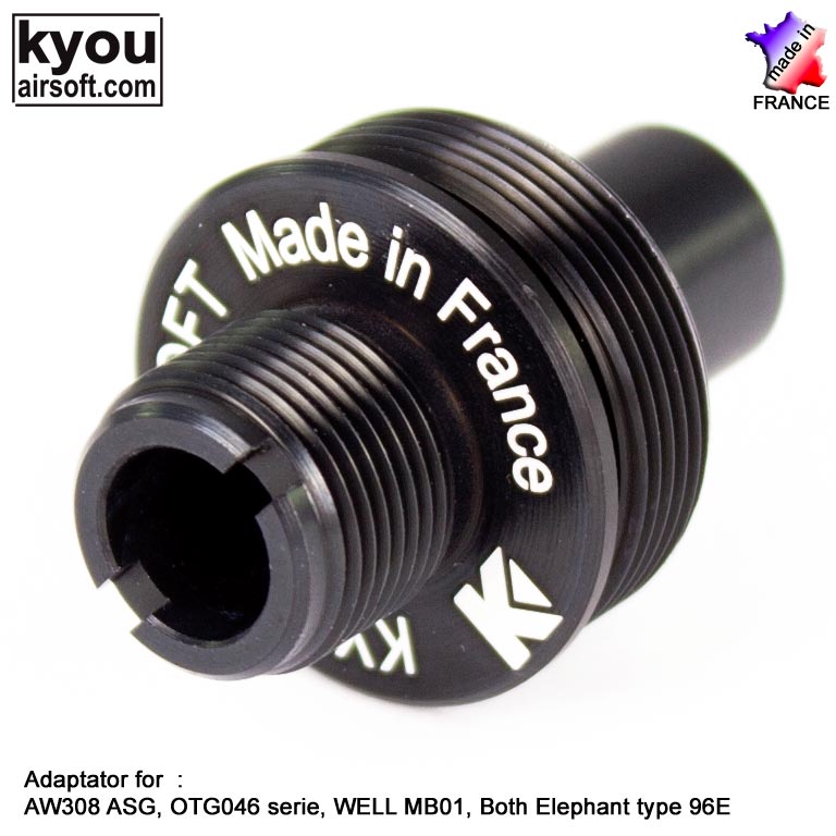 Kyou - Adaptator silencer (-14) for ASG AW 308