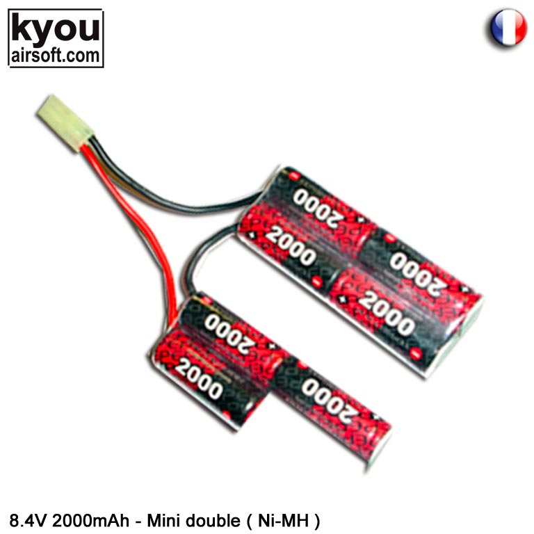 Kyou - Pack batterie 8.4v 2000mah (EP 2000UVAF) - Type Double