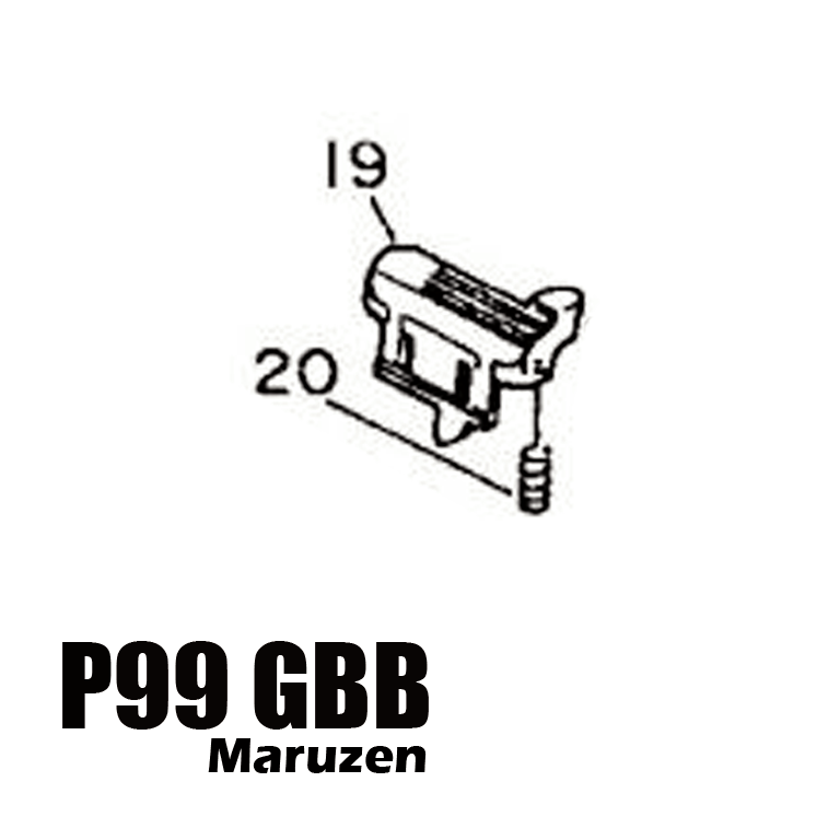 Maruzen - P99 GBB Assembly part number 19,20