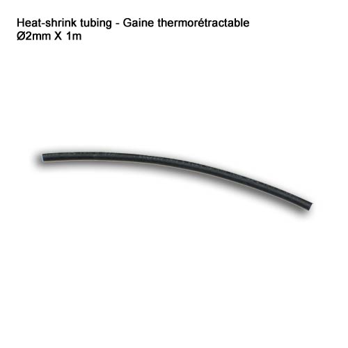 Heat-shrink tubing - Gaine thermorétractable (BK Ø2mm X 1m)