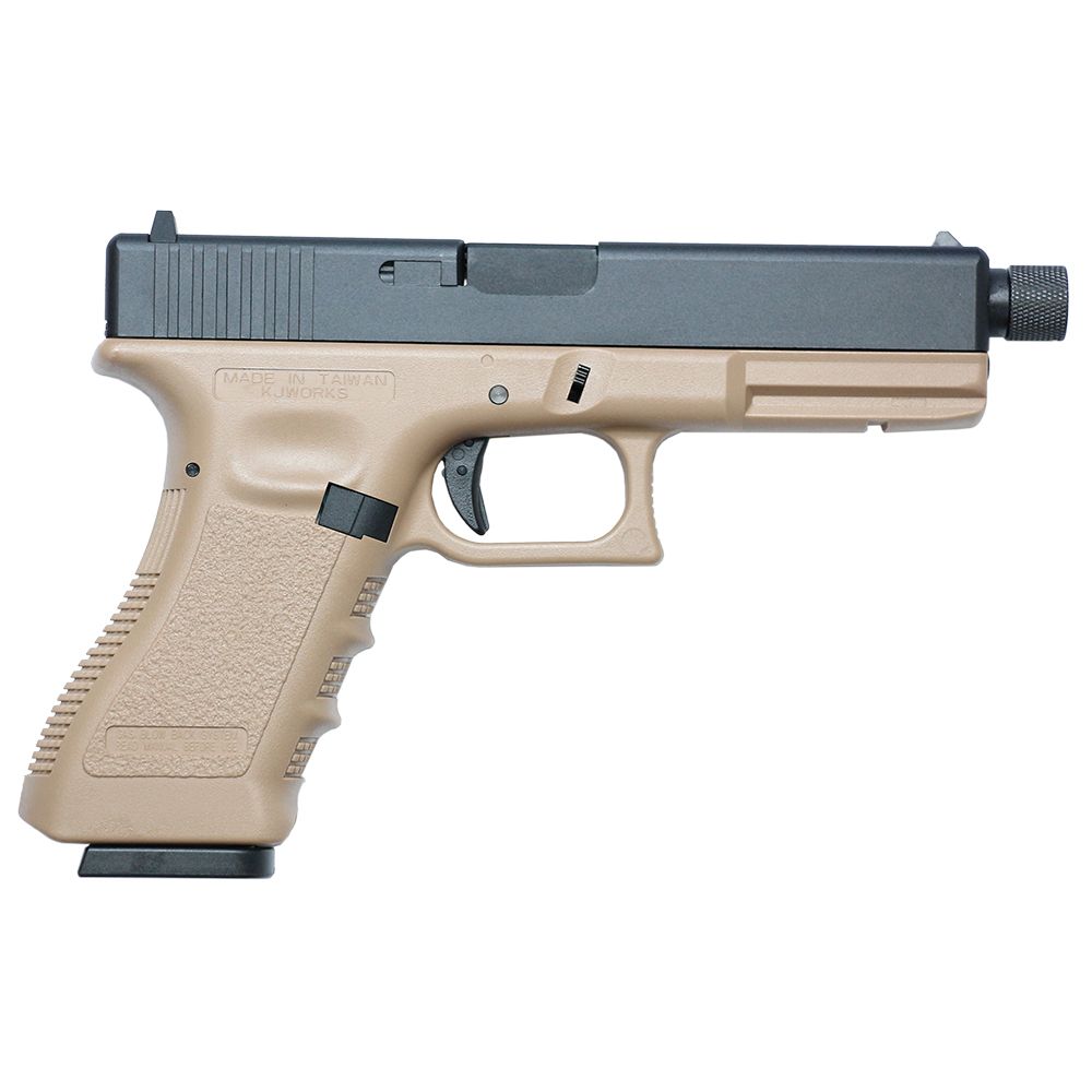 KJ WORKS KP-17-TBC-MS Gas BlowBack TAN