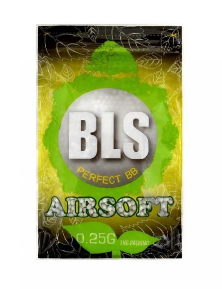 20x BLS BIO pellets 0,25g, 4000 BBs - White (box)